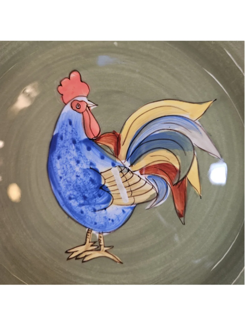 Vintage Laurie Gates Somerset Lunch Plate Rooster Gourmet Home Accents 8½